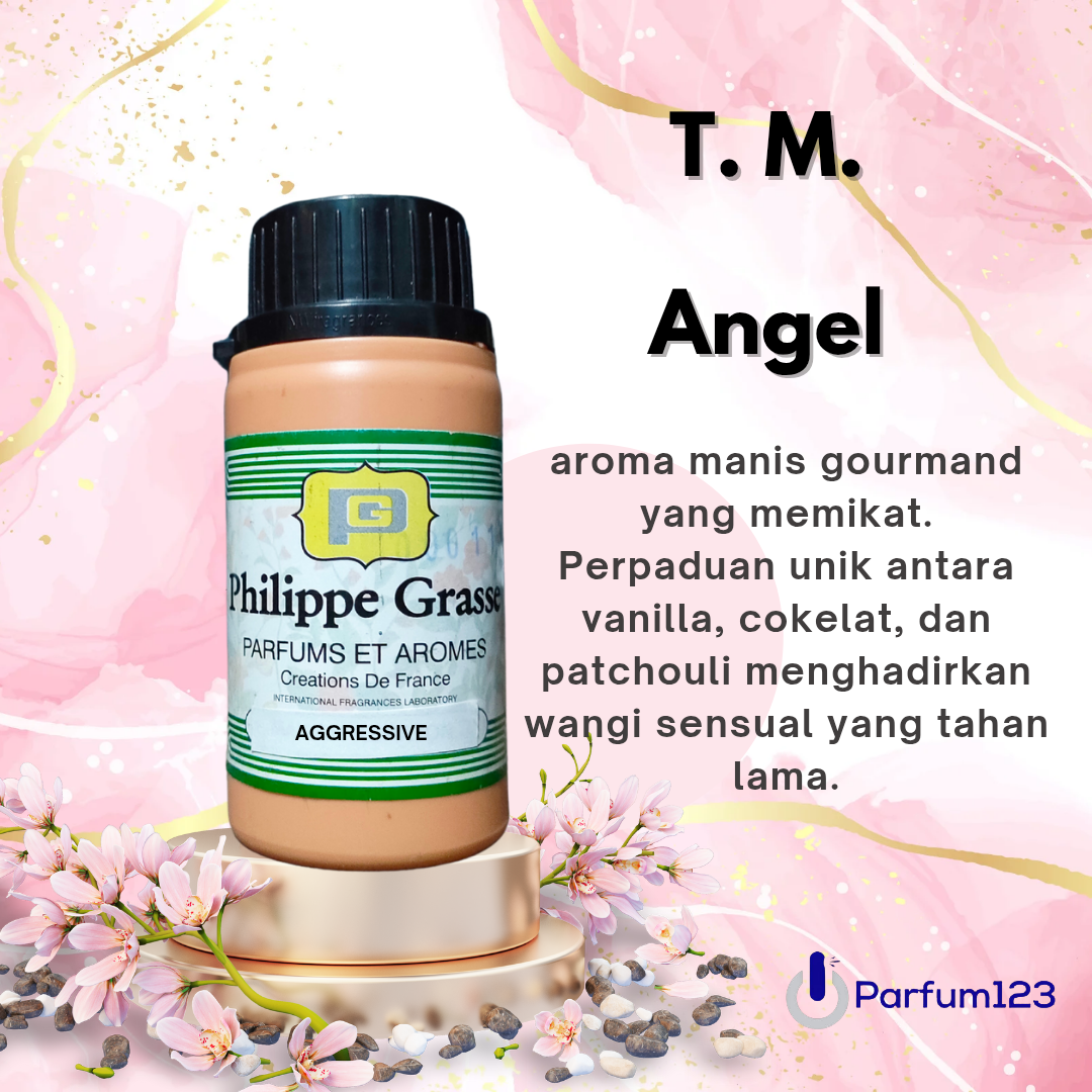 Bibit parfum T. M. Angel – aggressive 100gr Parfum Wanita Paling Ikonik dengan Aroma Manis Menggoda