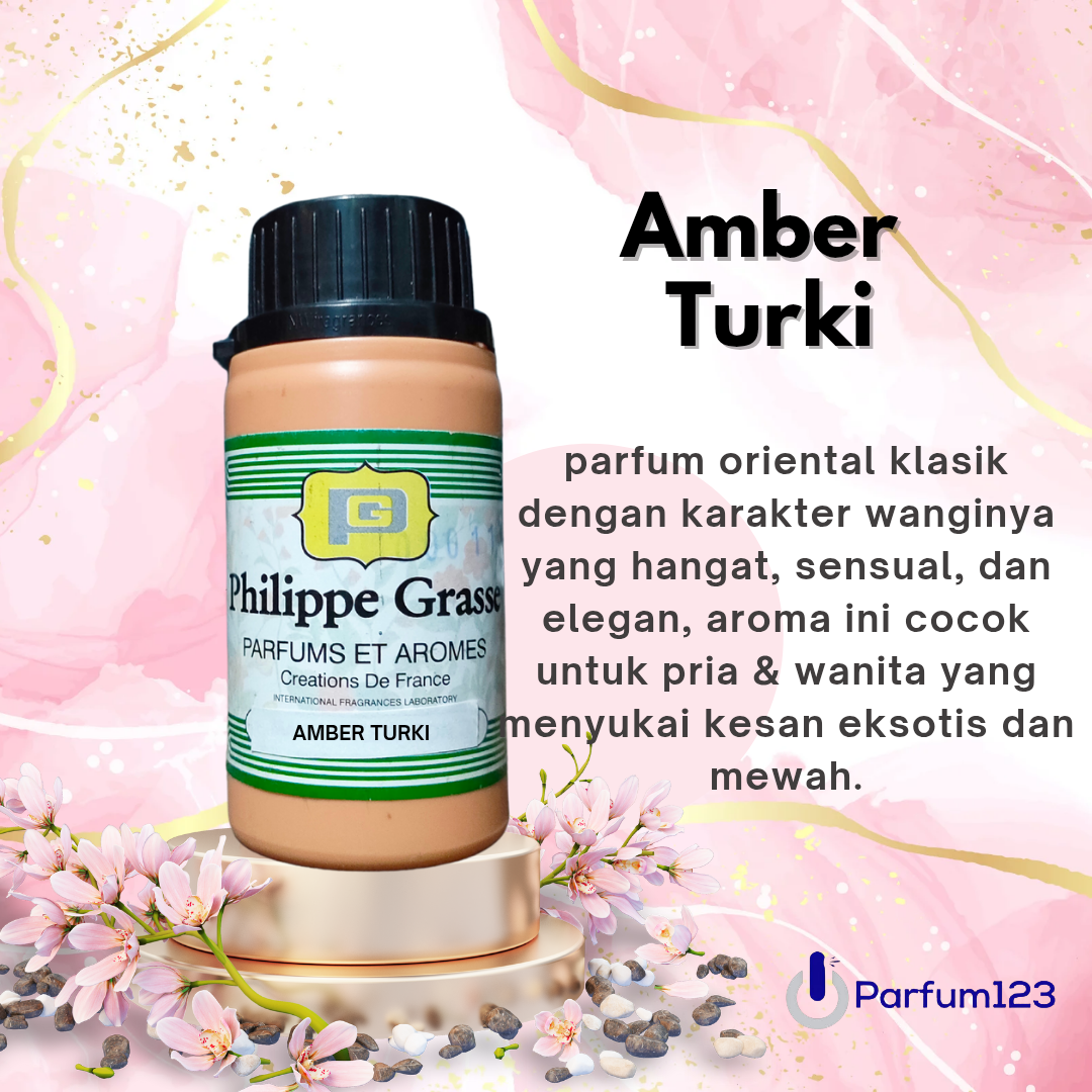 Bibit Parfum Amber Turki 100gr - minyak Wangi misik hitam turki Oriental Mewah & Hangat | Tahan Lama | Unisex | Kualitas Premium